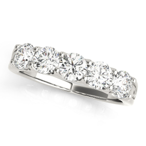 Simone 1.25 - 1.50 Carat Lab-Created Round cut Bar set  5 Stone Diamond Ring