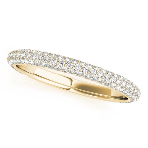 Brinkley Lab-Created Yellow Gold Pave-Set  Diamond Ring