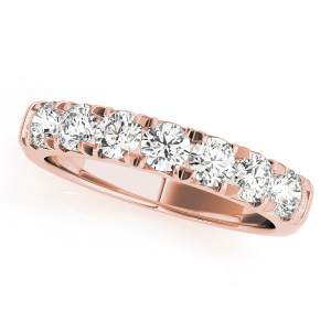 Aubriella Lab-Created Rose Gold French Pave Set  Diamond Ring