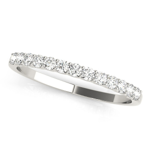 Nitya 0.25 Carat Lab-Created Round cut Prong Half Eternity Diamond Ring