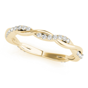Chamorra Natural Yellow Gold Diamond for Women Wedding Ring