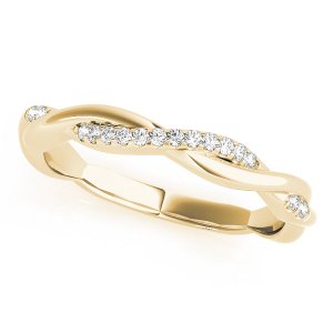  Celosia Natural Yellow Gold Diamond for Women Wedding Ring