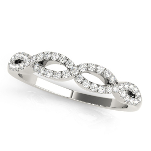 Chiasoka Natural White Gold Diamond for Women Wedding Ring