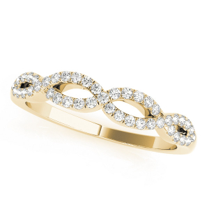Chiasoka Natural Yellow Gold Diamond for Women Wedding Ring