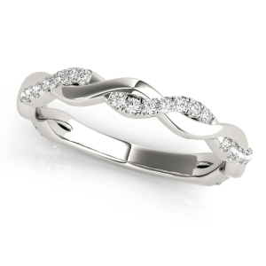 Catena Natural White Gold Diamond for Women Wedding Ring
