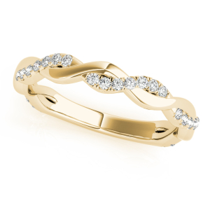 Catena Natural Yellow Gold Diamond for Women Wedding Ring