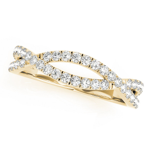 Cettina Natural Yellow Gold Diamond for Women Wedding Ring