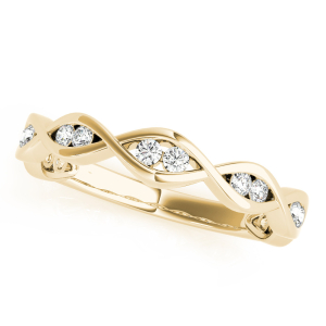 Chimeg Natural Yellow Gold Diamond for Women Wedding Ring
