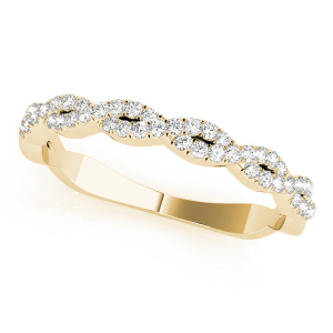  Chit Natural Yellow Gold Diamond for Women Wedding Ring