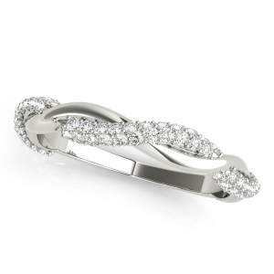Cenobia Lab-Created White Gold Pave set  Diamond for Women Wedding Ring
