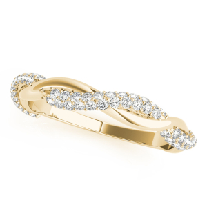 Cenobia Lab-Created Yellow Gold Pave set  Diamond for Women Wedding Ring