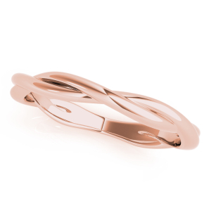  Ani Rose Gold Plain Wedding Ring for Women