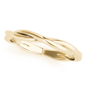  Ani Yellow Gold Plain Wedding Ring for Women