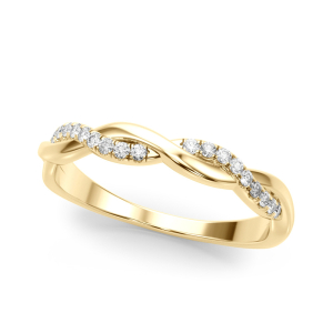 Custa Natural Yellow Gold Diamond for Women Wedding Ring