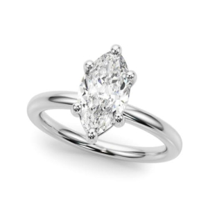 Odierna Natural 6 Prong Solitaire Diamond Ring