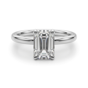 Odierne Lab-Created 4 Prong Classic Solitaire Engagement Diamond Ring