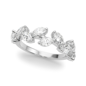 Lab-Created Diamond Marquise cut Prong-Set 