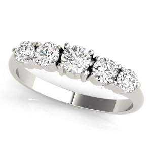 Tinsley 0.75 Carat Lab-Created Round cut Prong 5 Stone Diamond Ring