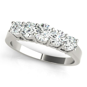 Elsy Lab-Created Prong 5 Stone Diamond Ring