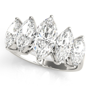 Paislynn Lab-Created Prong-Set 5 Stone Diamond Ring