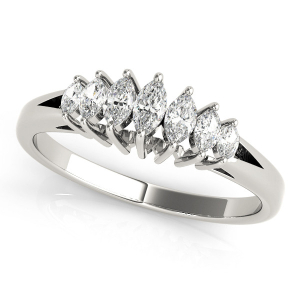 Rayanna Lab-Created Marquise cut Prong-Set 7 Stone Diamond Ring