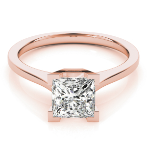 Dorothy Lab-Created Diamond Rose Gold 4 Prong Classic Solitaire Engagement Ring