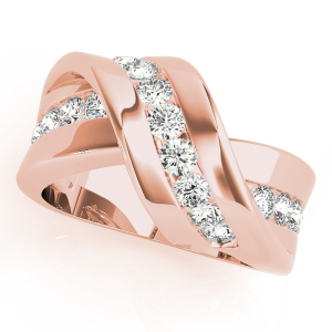 Cybele Natural Rose Gold Diamond for Women Wedding Ring