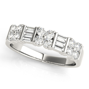Myles Lab-Created Bar And Prong Set  Diamond Ring