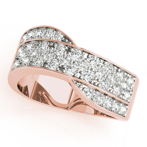 Cybil Natural Rose Gold Diamond for Women Wedding Ring