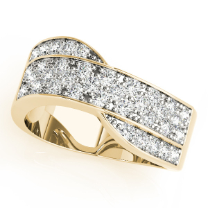 Cybil Natural Yellow Gold Diamond for Women Wedding Ring