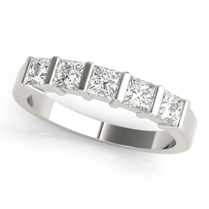 Viviane Lab-Created Bar-Set  Diamond Ring