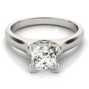 Dianna Lab-Created Diamond Rose Gold 4 Prong Classic Solitaire Engagement Ring