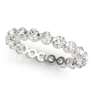 Ellorie Lab-Created Platinum Prong  Diamond Ring