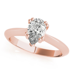 Dionne Lab-Created Diamond Rose Gold Double Prong Classic Solitaire Engagement Ring