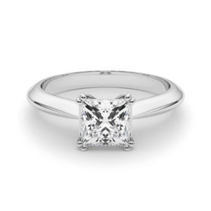 Drea Lab-Created Diamond Princess cut Double Prong  Classic Solitaire Engagement Ring