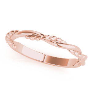  Cyrilla Rose Gold Plain Wedding Ring for Women