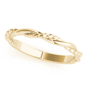  Cyrilla Yellow Gold Plain Wedding Ring for Women