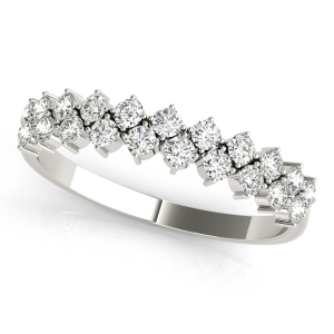 Cody 0.50 Carat Lab-Created Round cut Prong Three Quarter Eternity Diamond Ring