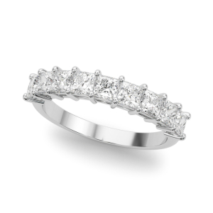 Salome Lab-Created Prong Half Eternity Diamond Ring