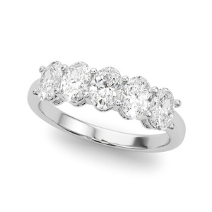 Darcy Lab-Created Prong 5 Stone Diamond Ring