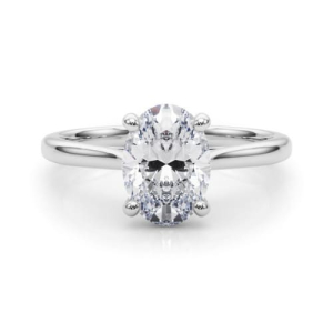 Daisie Lab-Created Diamond Oval cut 4 Prong  Classic Solitaire Engagement Ring
