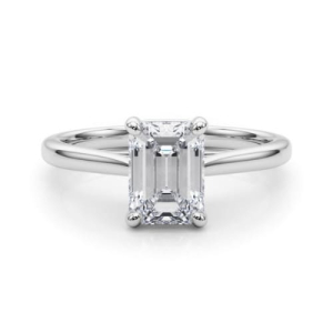 Dercey Lab-Created Diamond 4 Prong Classic Solitaire Engagement Ring