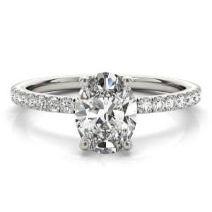 Jenny Lab-Created Halo Engagement Diamond Ring