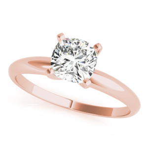 Davine Lab-Created Diamond Rose Gold 4 Prong Classic Solitaire Engagement Ring