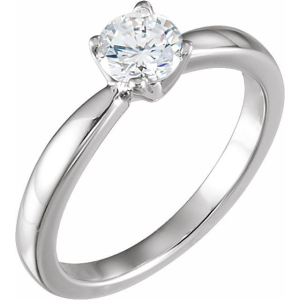 Mandy Natural Rose Gold 4 Prong Solitaire Diamond Ring