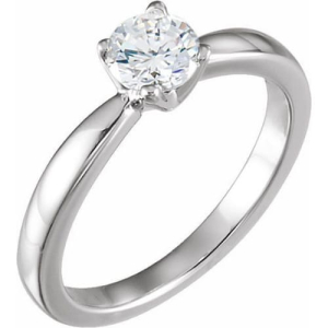 Mandy Natural Round cut 4 Prong  Solitaire Diamond Ring