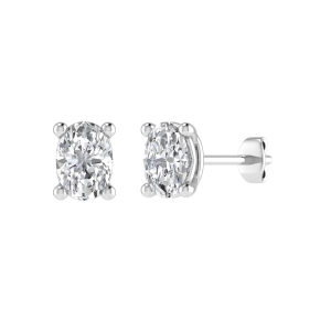 Julianna Lab-Created Oval cut  Diamond Earrings