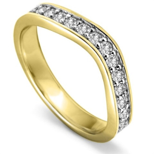 Astrid Lab-Created Yellow Gold Diamond for Women Wedding Ring