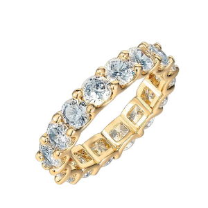 Cedar Lab-Created Round cut  Diamond Ring