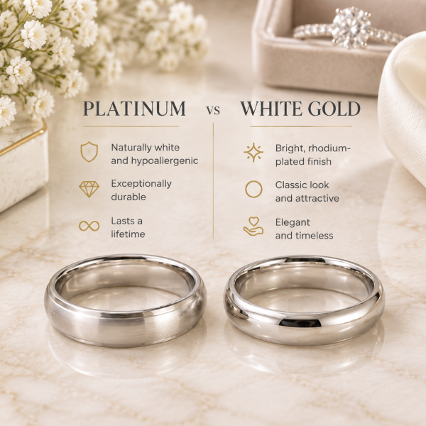 Platinum vs White Gold Wedding Rings: Which Is Better for UK Couples?
